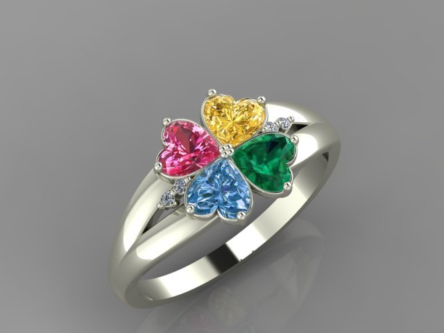 love ring 3D Model .c4d .max .obj .3ds .fbx .stl .blend 