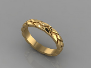 golden wheat ring Modèle 3D