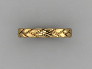golden wheat ring Modelo 3D