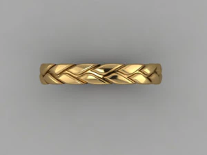 黄金の小麦の指輪 3Dモデル