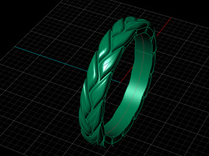 golden wheat ring Modelo 3D