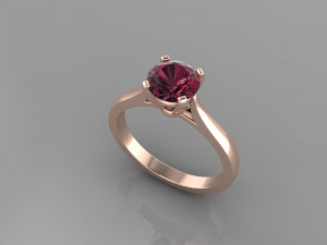 engagement ring Model 3D