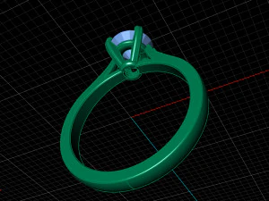 engagement ring 3D Model