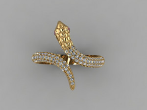 snake ring 3D मॉडल