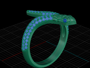 snake ring 3D मॉडल