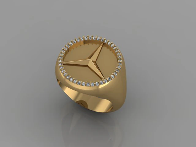 benz ring 3D Model .c4d .max .obj .3ds .fbx .stl .blend 