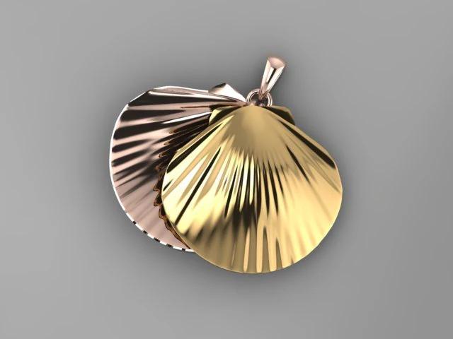 shell pendant 3D Model .c4d .max .obj .3ds .fbx .stl .blend 