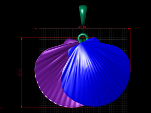 shell pendant Modelo 3D