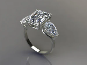 Unique Ring 3D Model