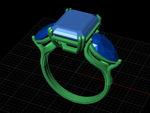 Unique Ring Model 3D