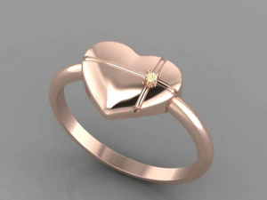 하트 링 3D 모델