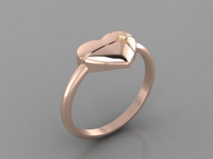 HEART RING Modèle 3D