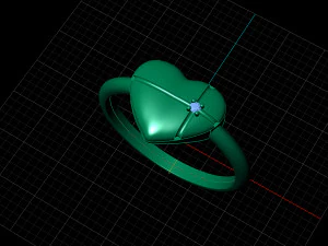 HEART RING 3D Model
