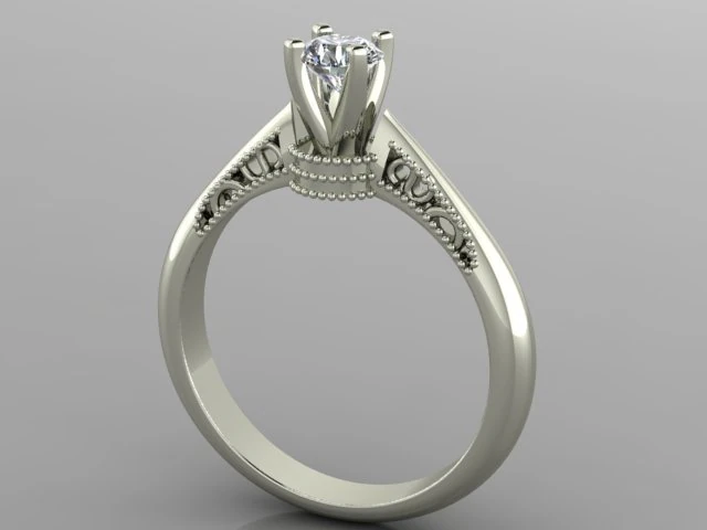 Anel de noivado Modelo 3D .c4d .max .obj .3ds .fbx .stl .blend