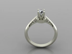 Anel de noivado Modelo 3D