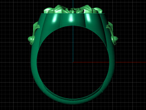 Flower Signet Ring Modelo 3D