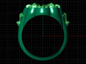Flower Signet Ring 3D Model