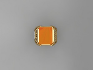 SIGNET RING Modello 3D