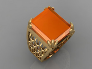 SIGNET RING Modello 3D