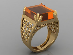 SIGNET RING Modello 3D
