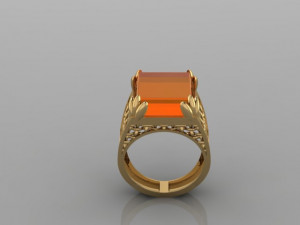 SIGNET RING Modello 3D