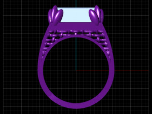 SIGNET RING Modello 3D