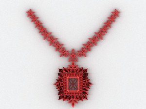 Emerald pendant 3Dモデル