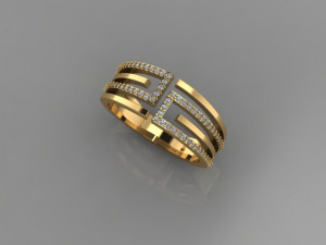 ENGAGEMENT MEN RING 3D Model