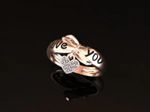Anello d'amore Modello 3D