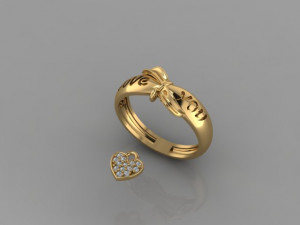 Love Ring Model 3D