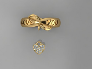 Love Ring Model 3D