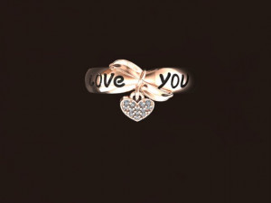 Love Ring Model 3D