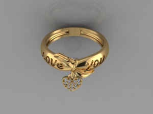 Love Ring Model 3D