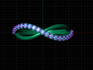 GOLD INFINITY RING 3D Модель
