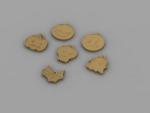 HALLOWEEN PENDANT 3D-Modell