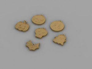 HALLOWEEN PENDANT 3D Model
