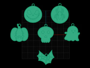 HALLOWEEN PENDANT 3D Model