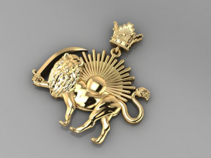 Lion And Sun 3D 模型
