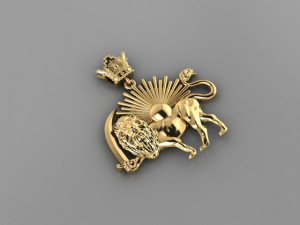 Lion And Sun 3D 模型