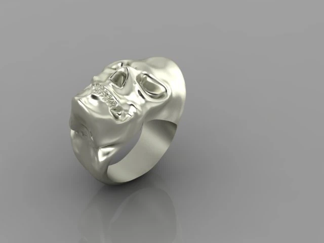 SKULL RING 3D Model .c4d .max .obj .3ds .fbx .stl .blend