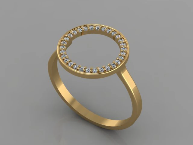CIRCLE RING 3D Model .c4d .max .obj .3ds .fbx .stl .blend 