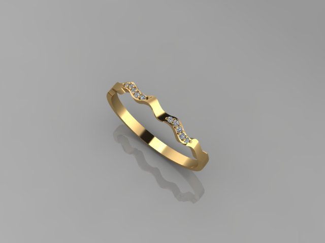 Engagement Ring 3D Модель .c4d .max .obj .3ds .fbx .stl .blend 