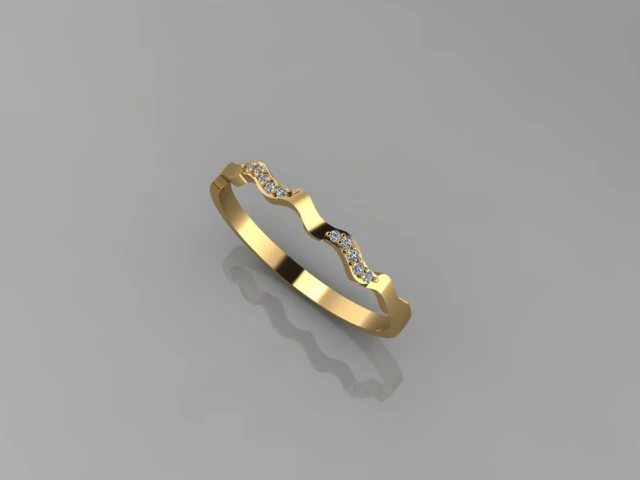 Engagement Ring 3D Model .c4d .max .obj .3ds .fbx .stl .blend 