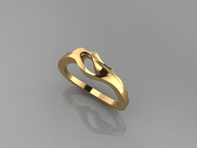 WAVE RING 3D Model .c4d .max .obj .3ds .fbx .stl .blend 