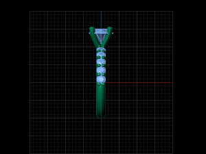 Solitaire Ring Modelo 3D