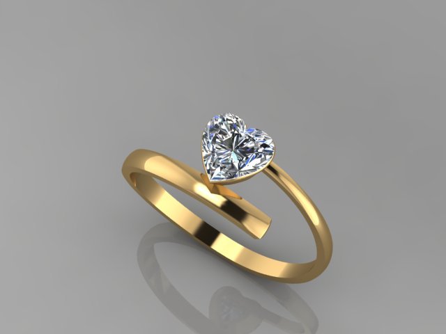 HEART RING 3D मॉडल .c4d .max .obj .3ds .fbx .stl .blend 