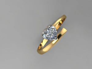 HEART RING 3D Model