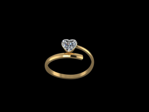 HEART RING 3D मॉडल