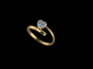 HEART RING 3D मॉडल