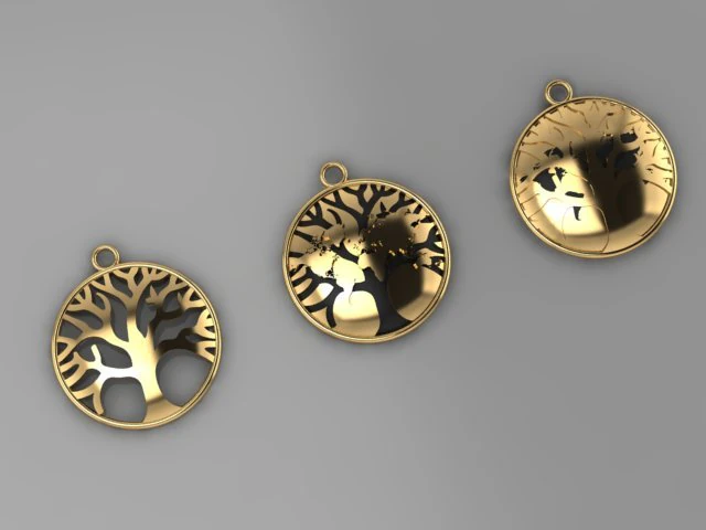 EARTH PENDANT 3D Model .c4d .max .obj .3ds .fbx .stl .blend 